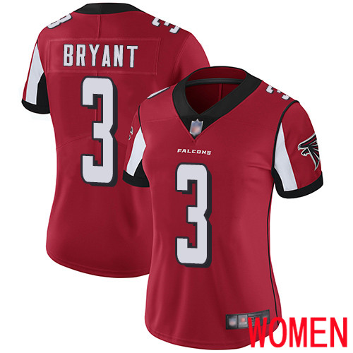 Atlanta Falcons Limited Red Women Matt Bryant Home Jersey NFL Football #3 Vapor Untouchable->women nfl jersey->Women Jersey